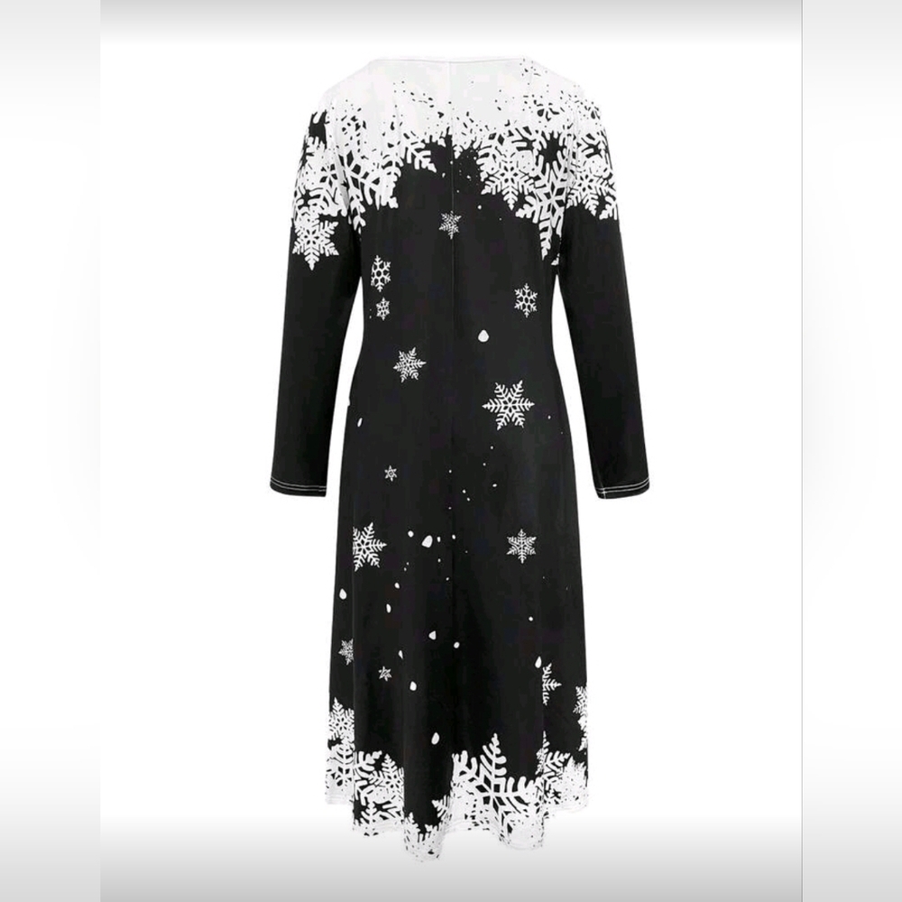 NWOT Christmas Santa Clause & Candy Long Sleeve Dress with pockets - Picture 6 of 9
